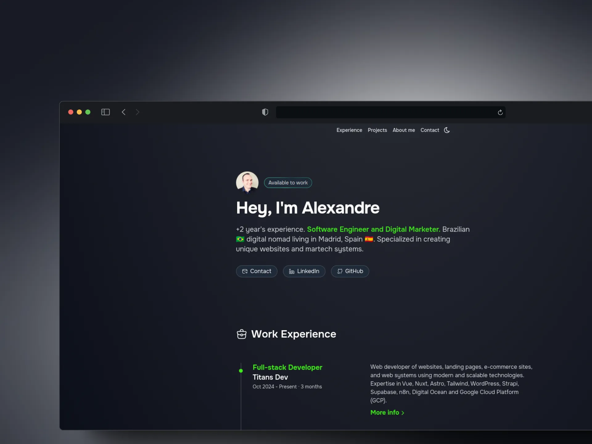 Portfolio Alexandre Spindola